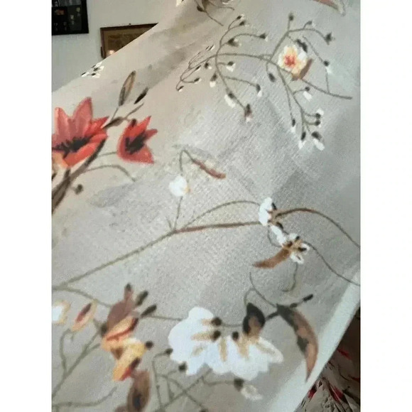 ALLEGRA K ruffled floral layered tiered chiffon smocked waist dress size xs - Picture 5 of 12